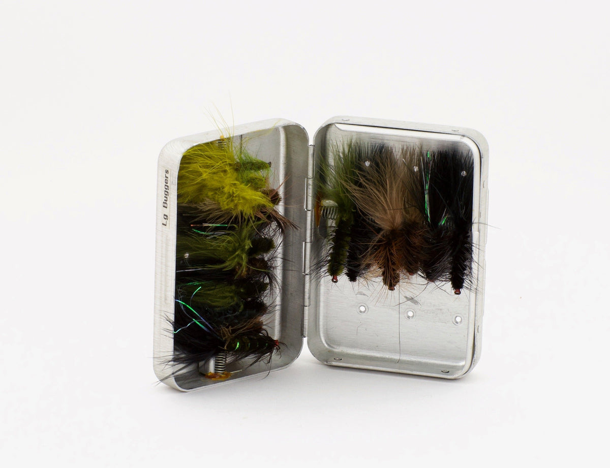 Perrine #67 Fly Box - with vintage flies