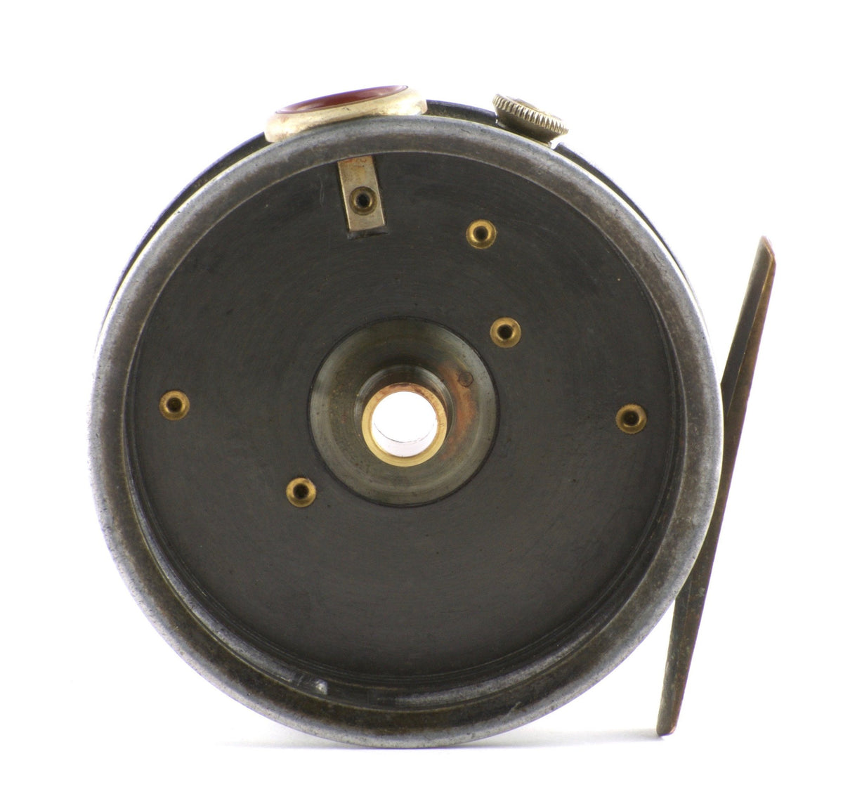 JW Young / Sharpe's Pattern 16A fly reel with red agate