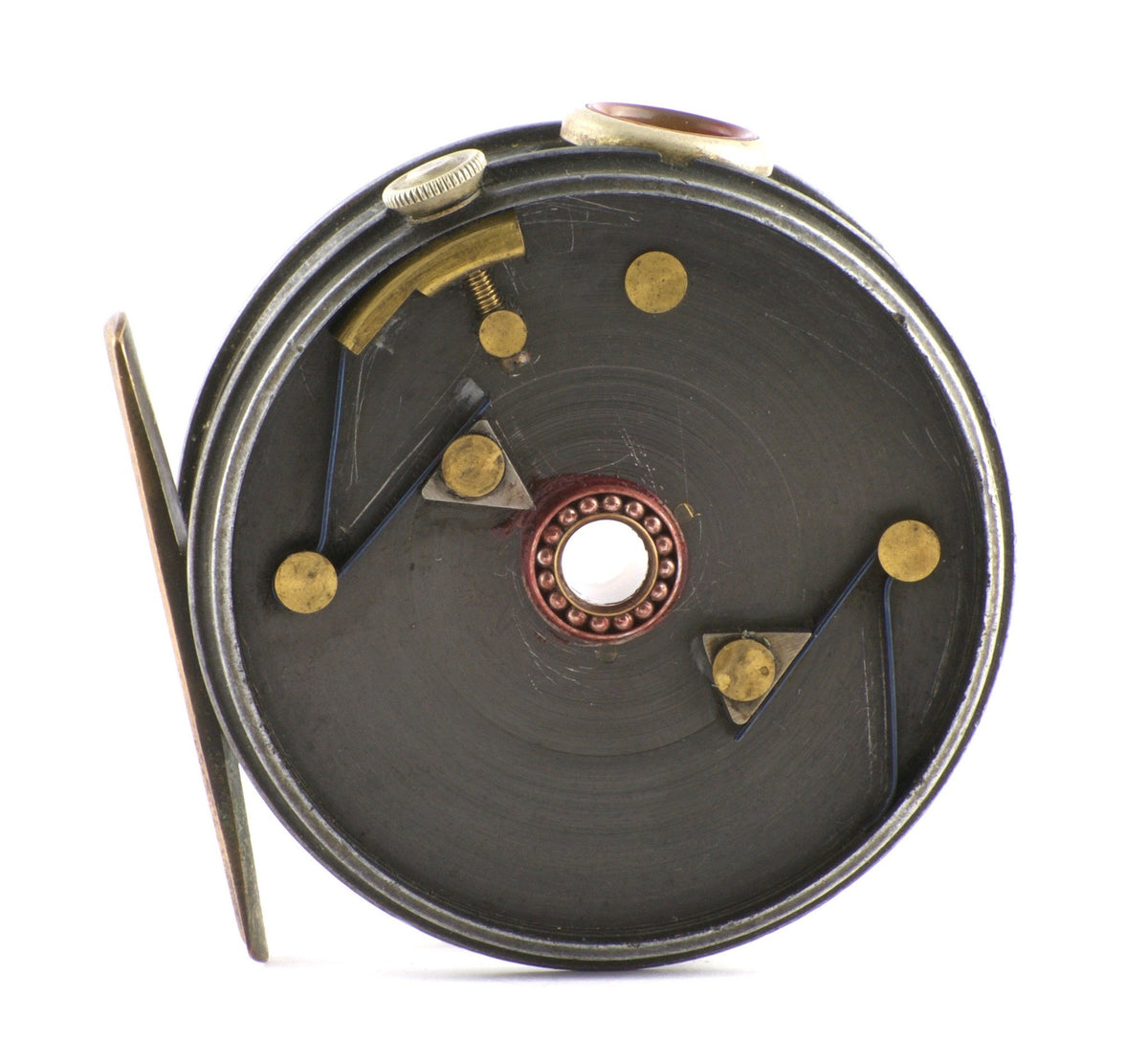 JW Young / Sharpe's Pattern 16A fly reel with red agate
