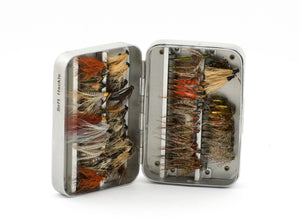 Wheatley-Kilroy Fly Box with vintage soft hackle flies