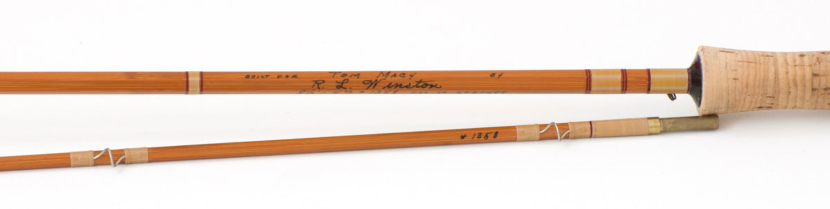 R.L. Winston Bamboo Rod 8'6" 2/1 #5 - full rod assembled view