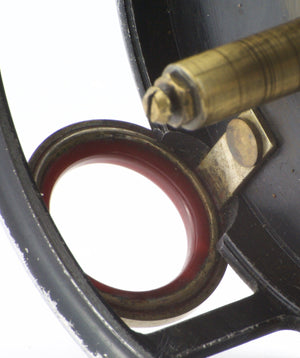 JW Young 3 3/8" Pattern 15A red agate fly reel