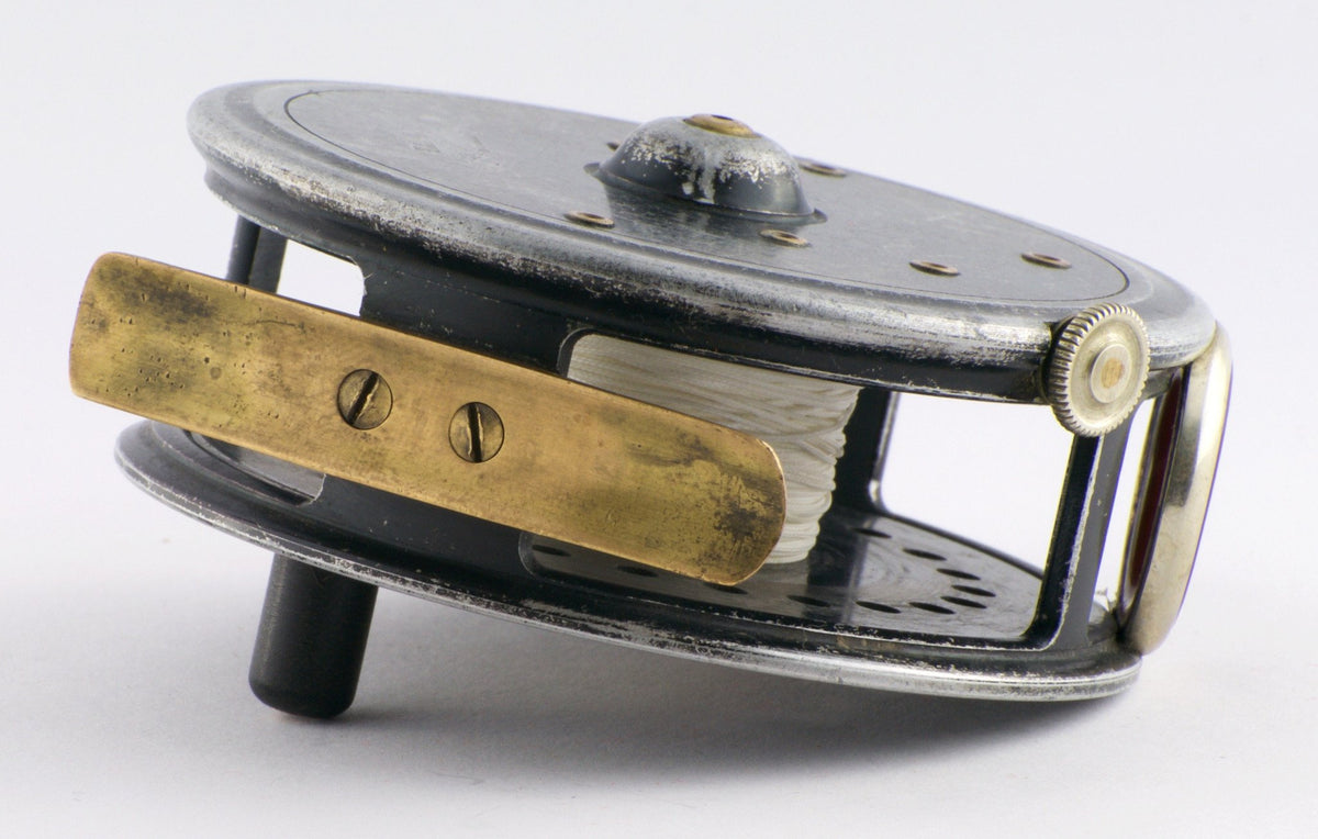 JW Young 3 3/8" Pattern 15A red agate fly reel 