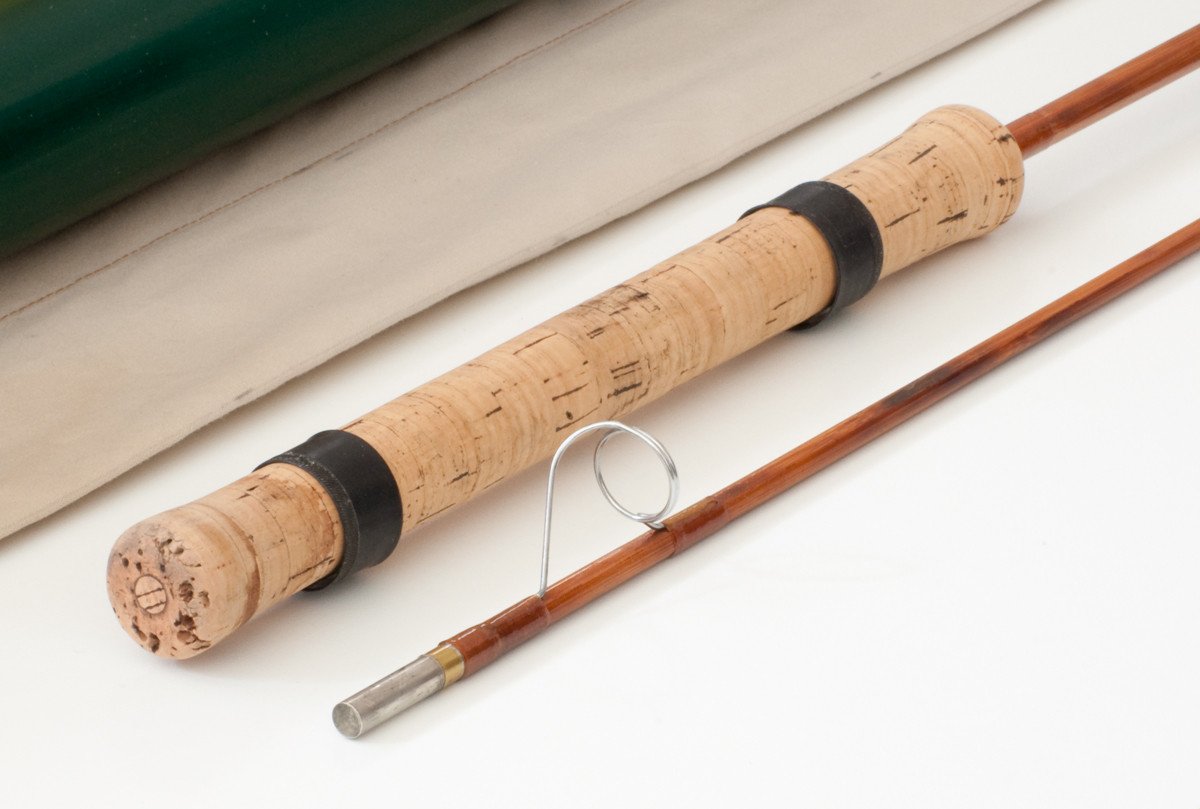 chicago bamboo fishing pole Paul Young "Spinmaster" Bamboo Spinning Rod