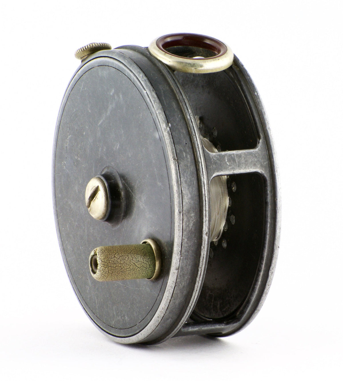 JW Young Pattern 16A fly reel - with red agate