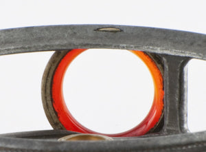 Hardy Perfect 3 3/8" 1912 check w/ red agate