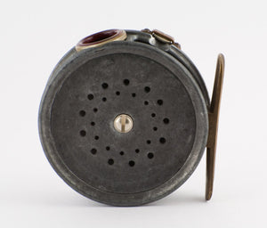 Hardy Perfect 3 3/8" 1912 check w/ red agate