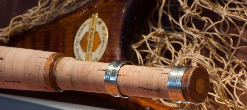 Bob Summers Model 735 Bamboo Rod 7'3" 2/2 #4/5 - handle grip and reel seat detail