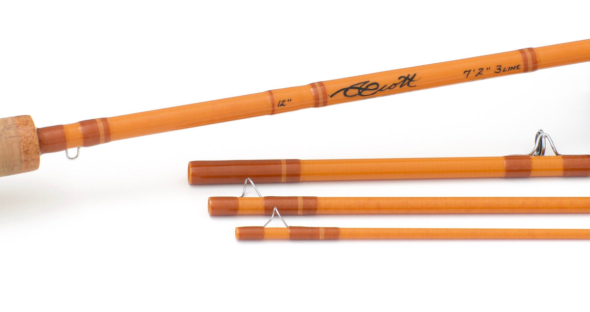 Scott Rod Co. -- F723/4 -- 7'2" 3wt 4pc Fiberglass Rod