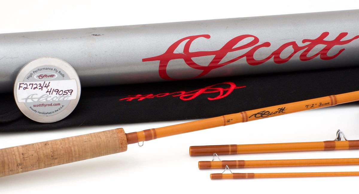 Scott Rod Co. -- F723/4 -- 7'2" 3wt 4pc Fiberglass Rod