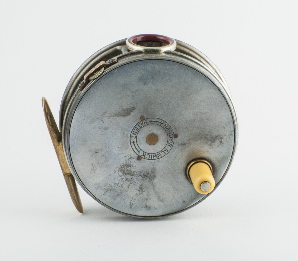 Hardy Perfect 3 3/8" 1912 fly reel - red agate