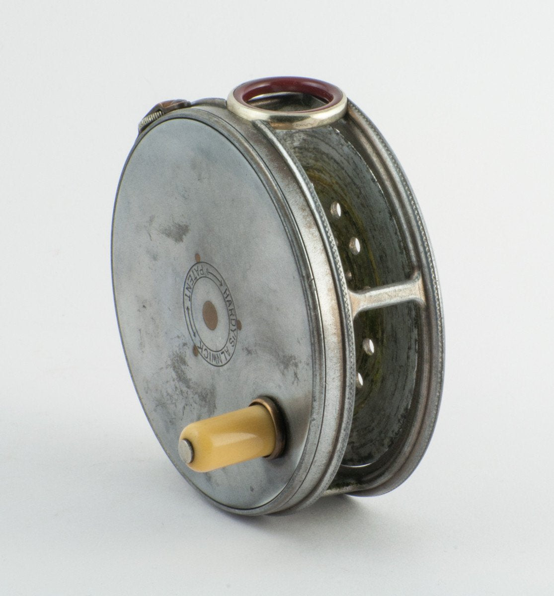 Hardy Perfect 3 3/8" 1912 fly reel - red agate 