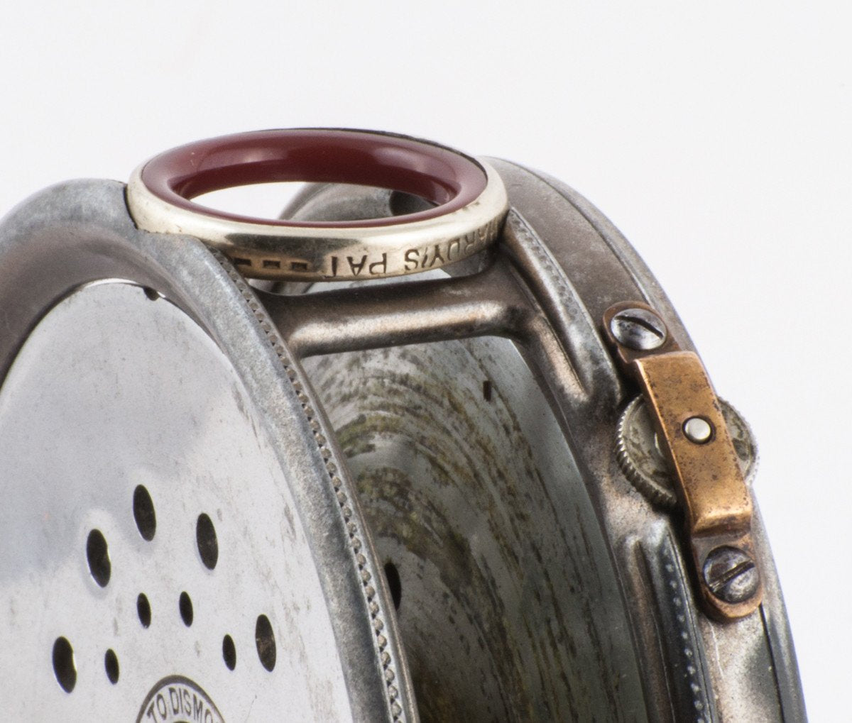 Hardy Perfect 3 3/8" 1912 fly reel - red agate