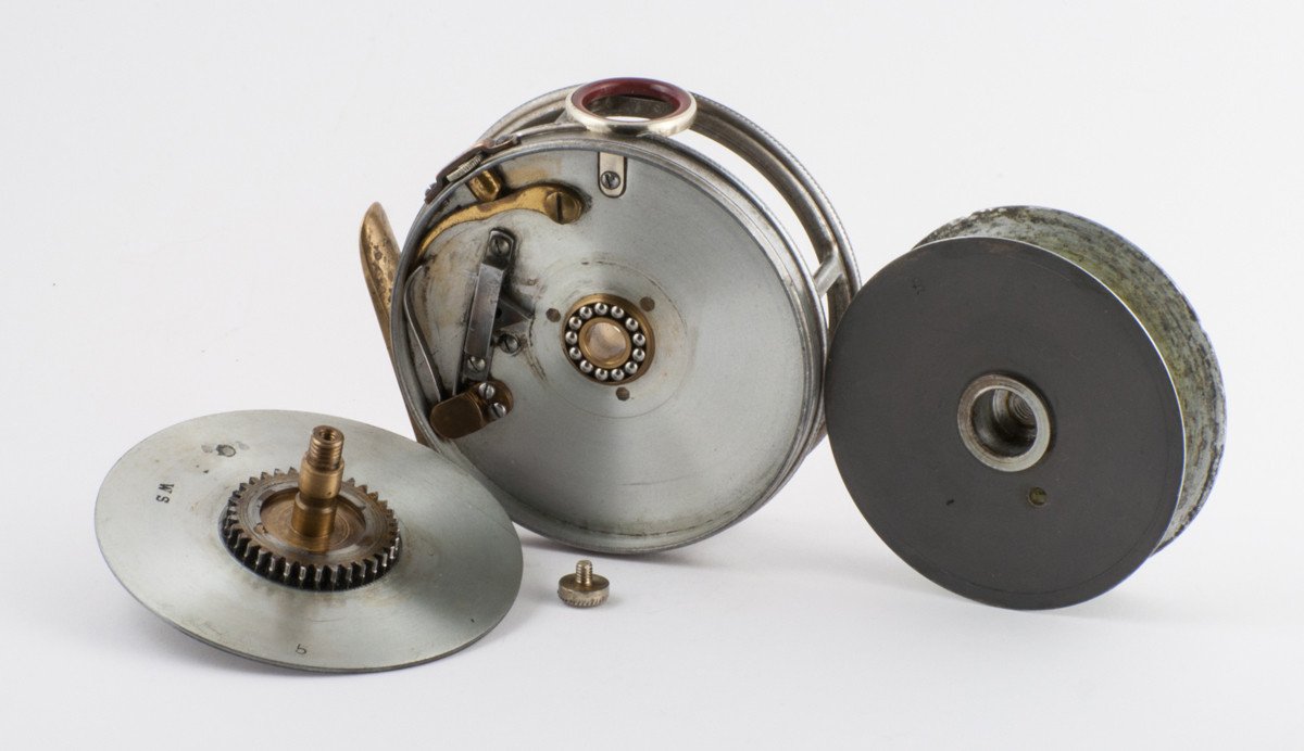 Hardy Perfect 3 3/8" 1912 fly reel - red agate 