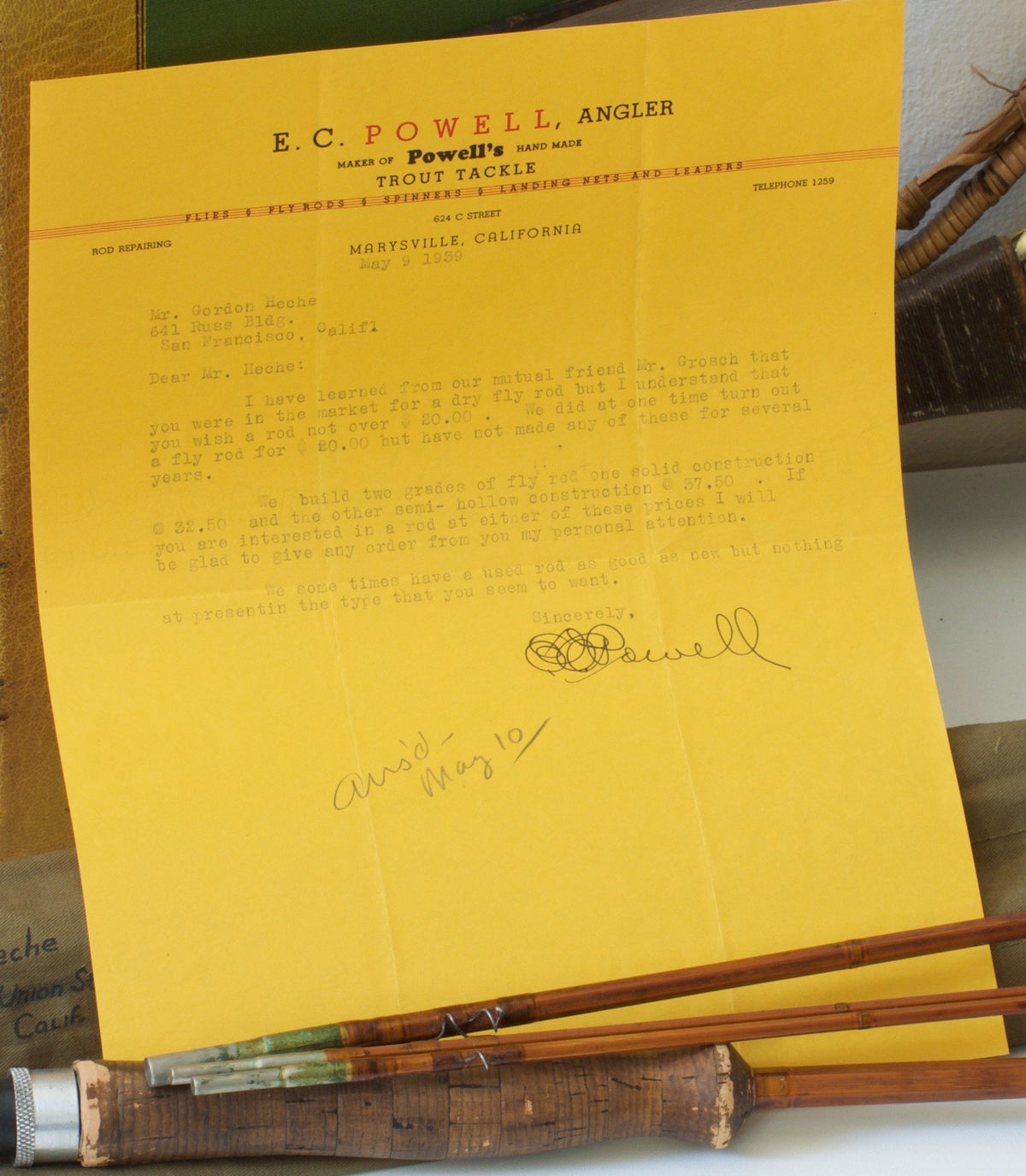 Powell, E.C. -- 9' 3/2 Bamboo Rod 