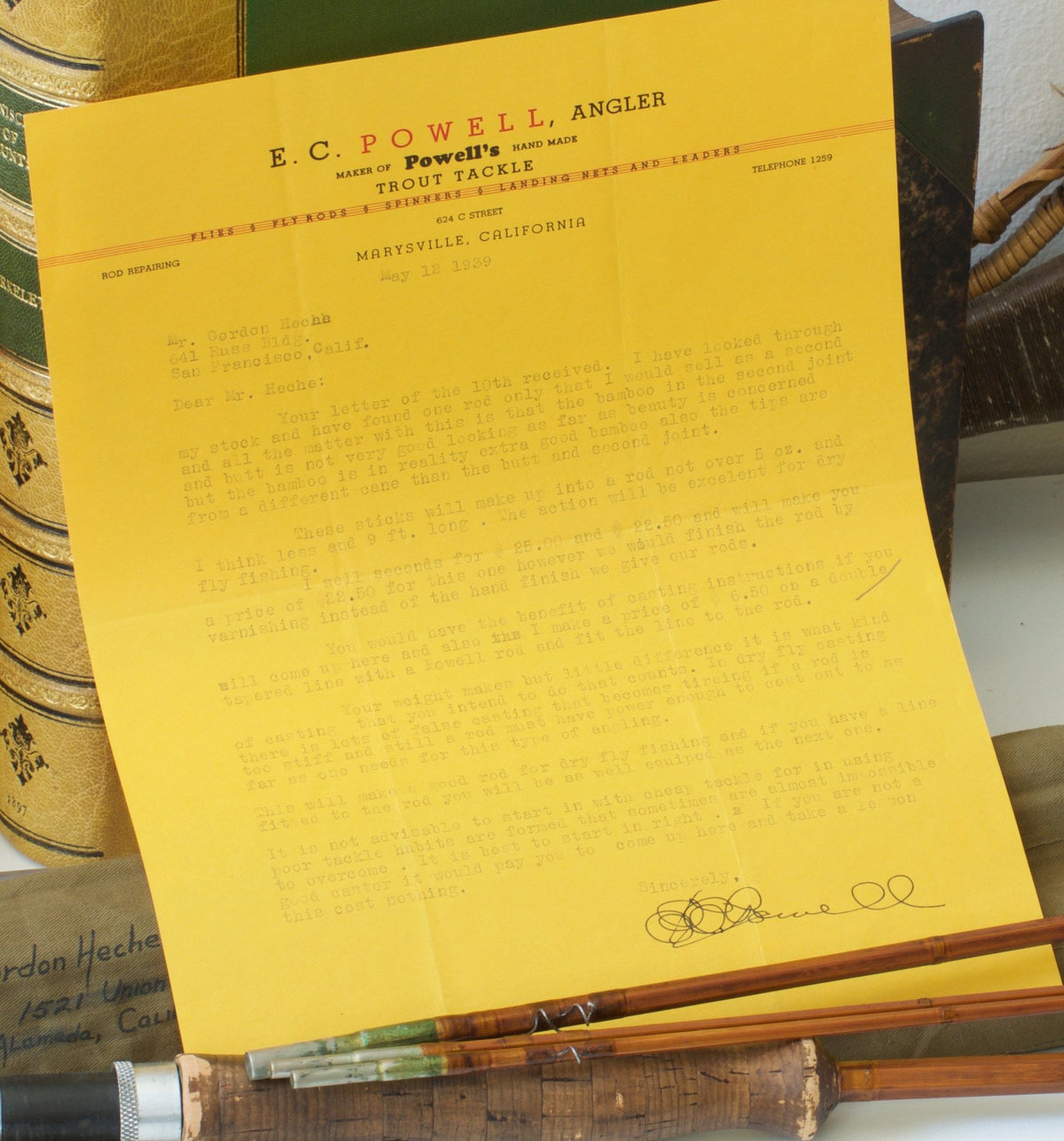 Powell, E.C. -- 9' 3/2 Bamboo Rod 
