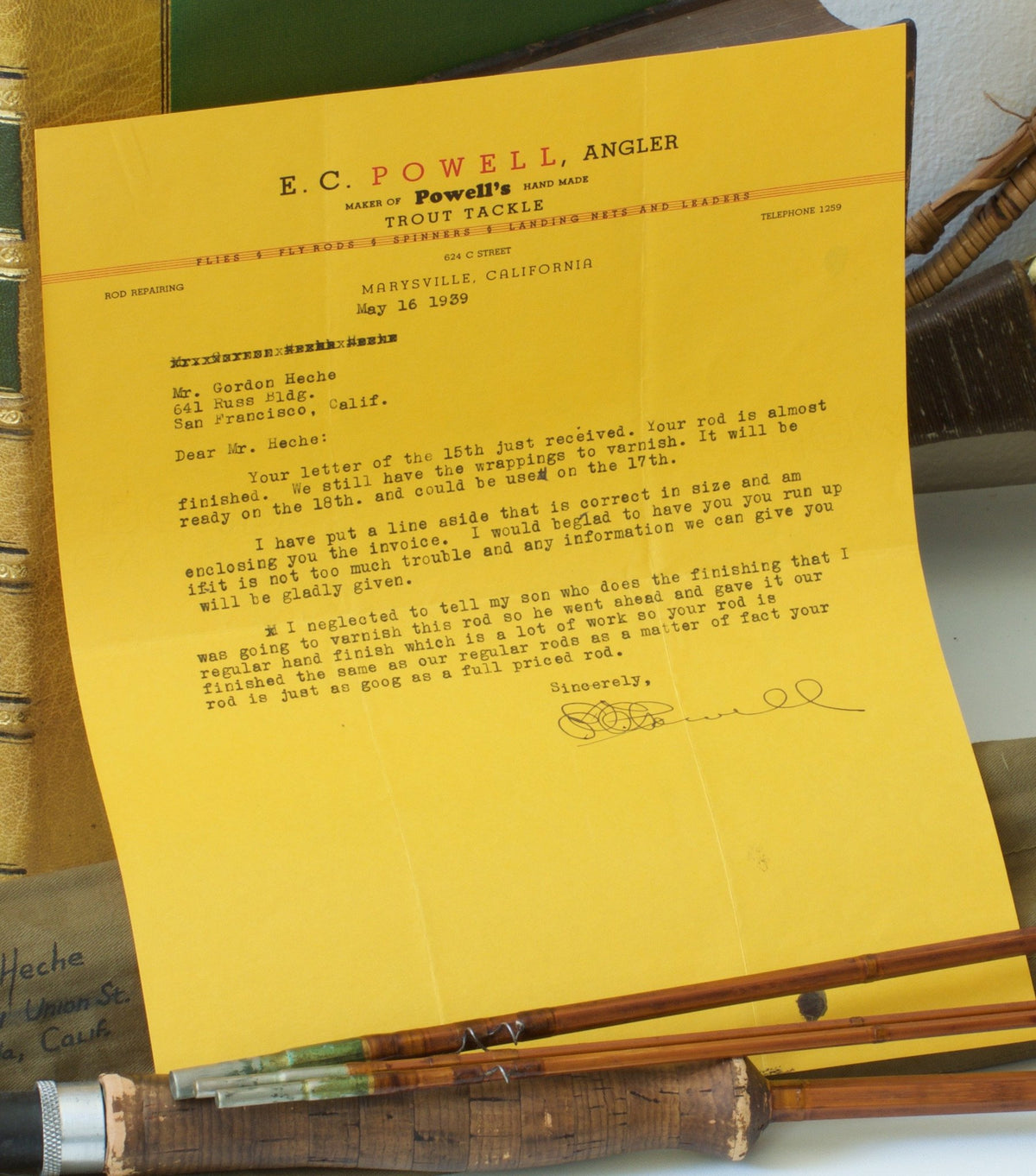 Powell, E.C. -- 9' 3/2 Bamboo Rod 