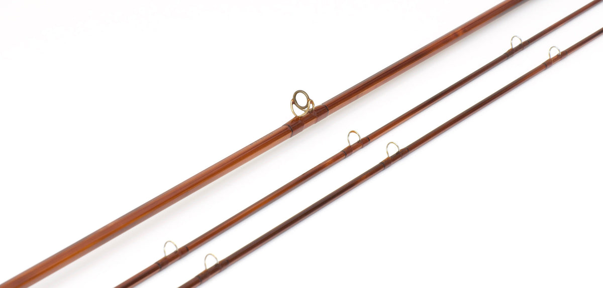 Bob Summers Deluxe Model 856 Bamboo Rod 8' 2/2 #5/6 - rod sections with guides and wraps