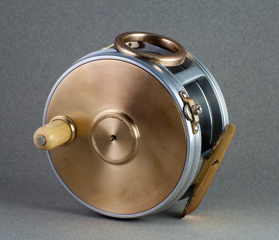Chris Henshaw 4" Wide Drum Brass Face Perfect Fly Reel - 1912 Check 