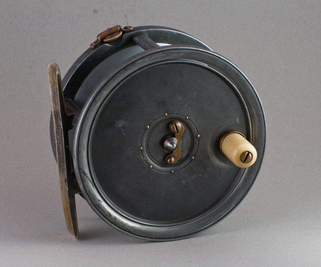 Dingley Fly Reel 4 1/4" Caged Spool Fly Reel - with strap over tensioner 