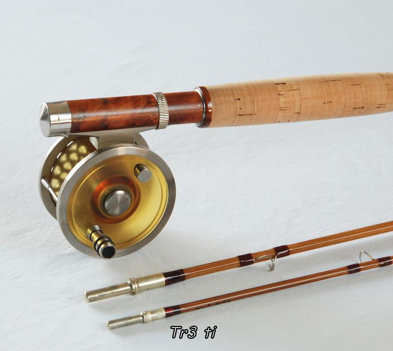 bench made fishing reel Schukken Design 4wt Titanium / PEI fly reel