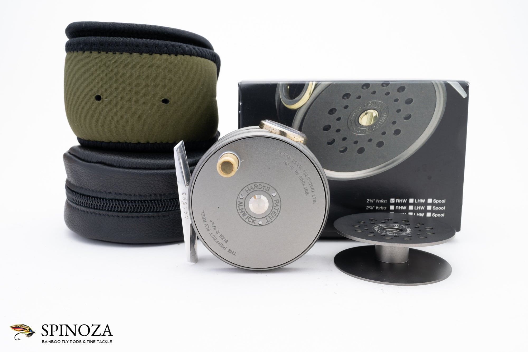 Hardy Perfect Fly Reel 2 5/8" with spare spool