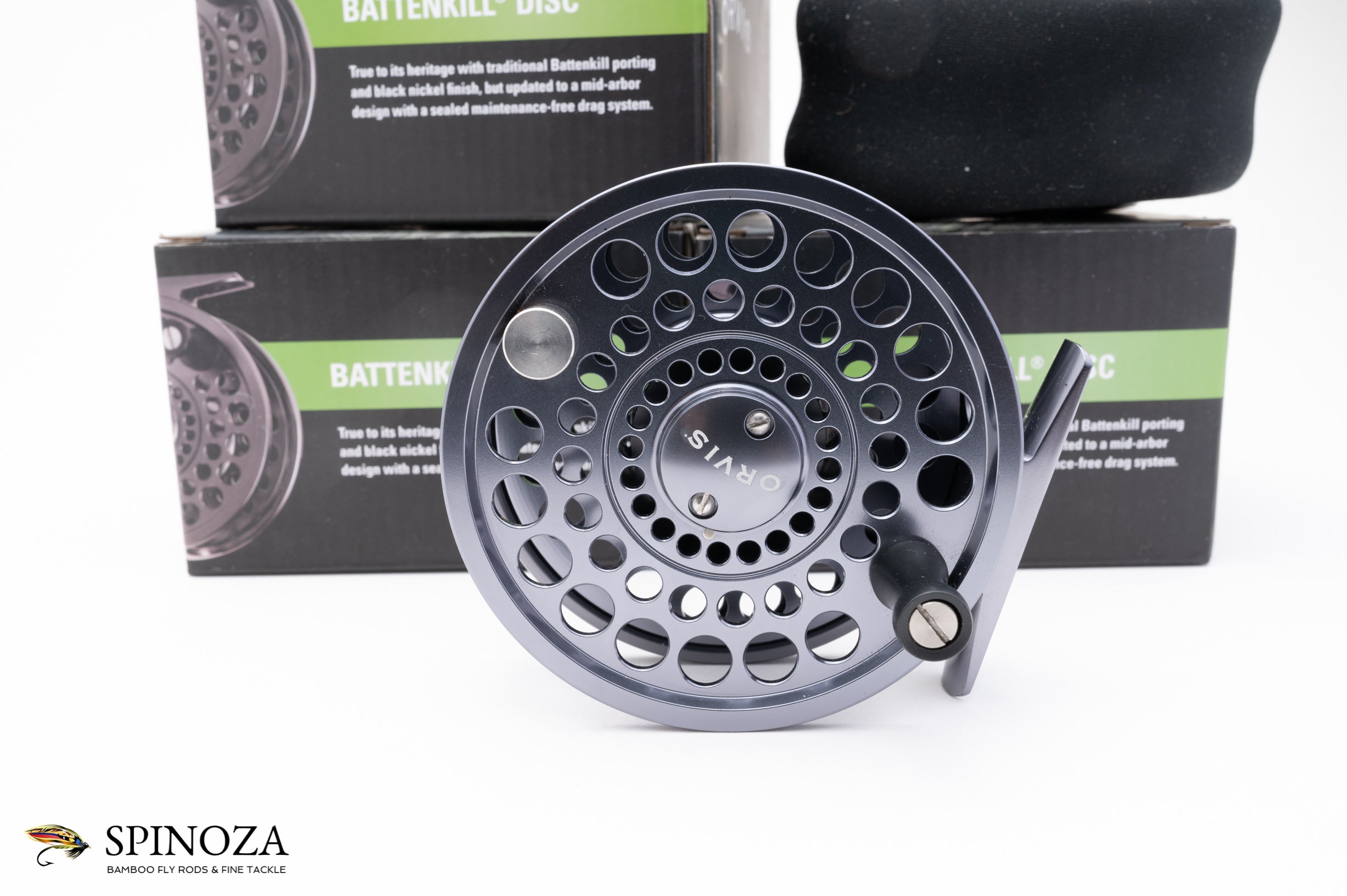 battenkill disc drag fly reel Orvis Battenkill Disc Drag Reel w/two spare spools