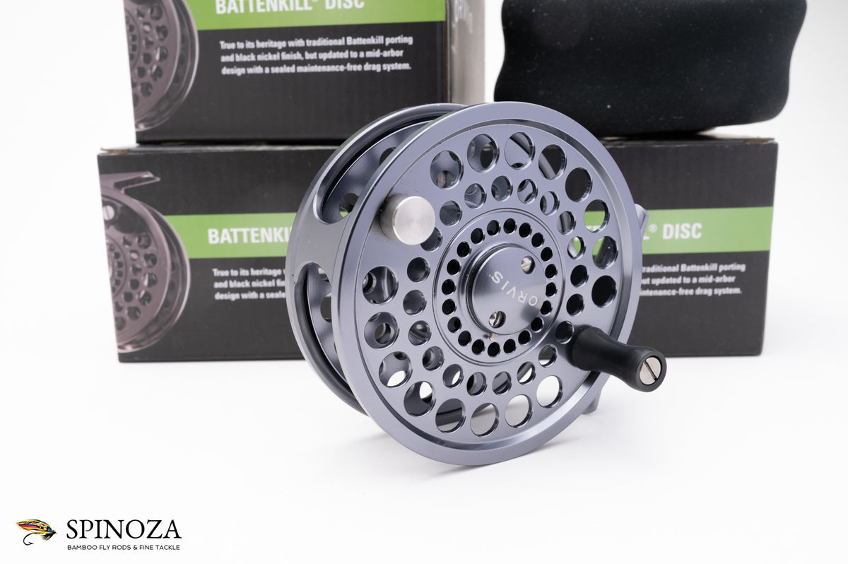 Orvis Battenkill Disc Drag Reel w/two spare spools