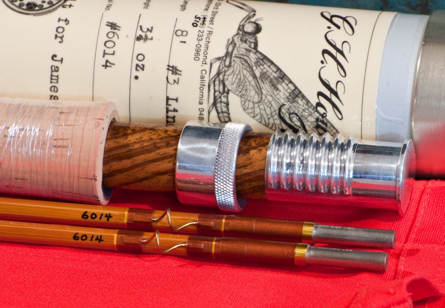 Howells, Gary -- 8' 3wt 2/2 Bamboo Rod - MINT 