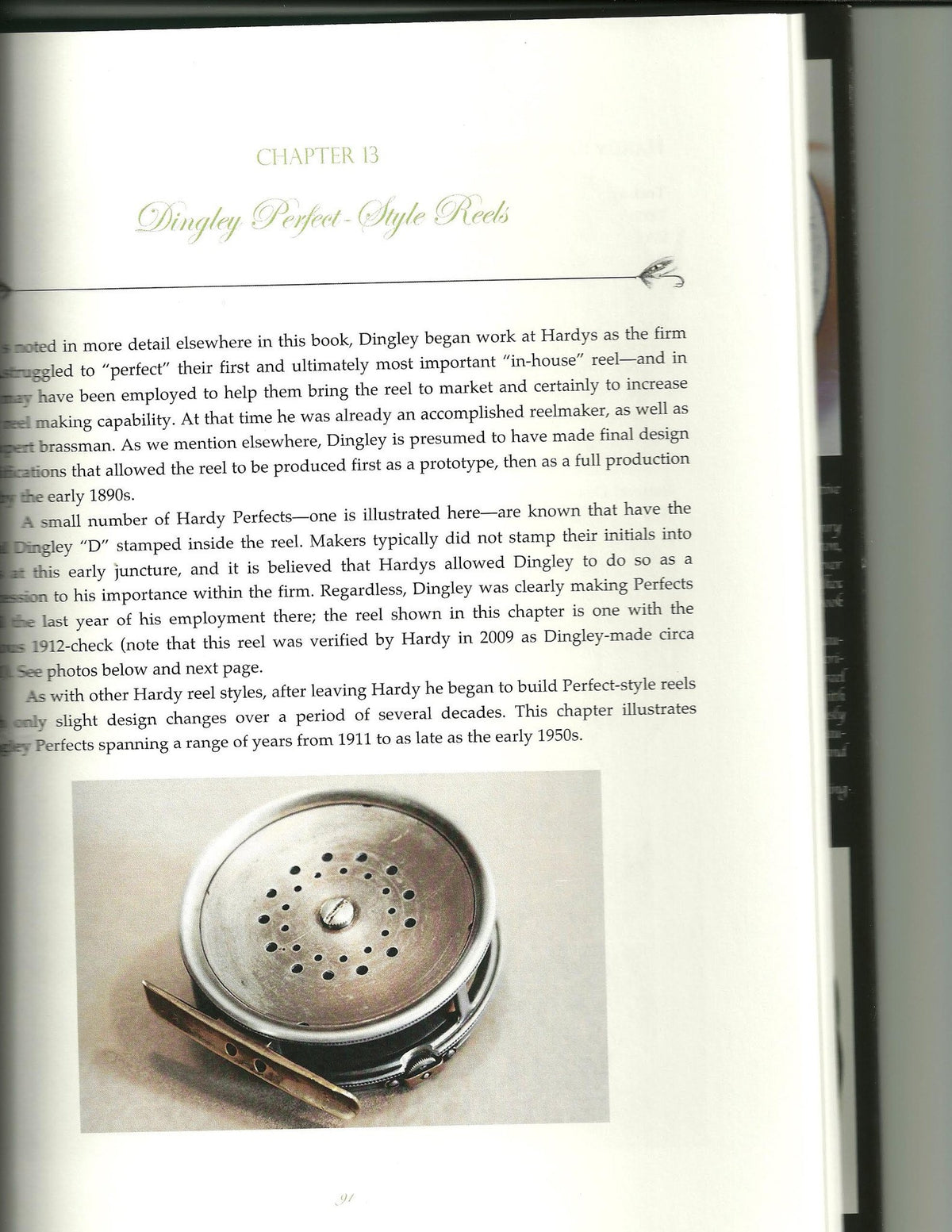 Hardy Perfect 3 5/8" 1912 fly reel w/ "D" stamp! 