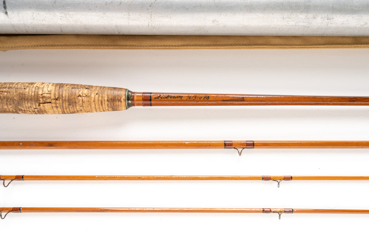 Dickerson 761510 RB (Ray Bergman) Fly Rod 7'6" 3/2 #5 - rod sections with guides and wraps