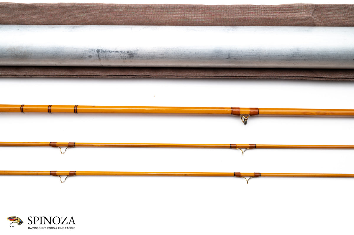 Dickerson Model 8013 Bamboo Fly Rod 8' 2/2 #5 - rod sections with guides and wraps