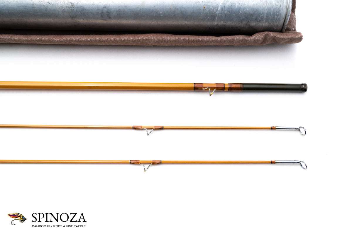 Lyle Dickerson 8014 Bamboo Fly Rod 8' 2/2 #5 - rod sections with wraps