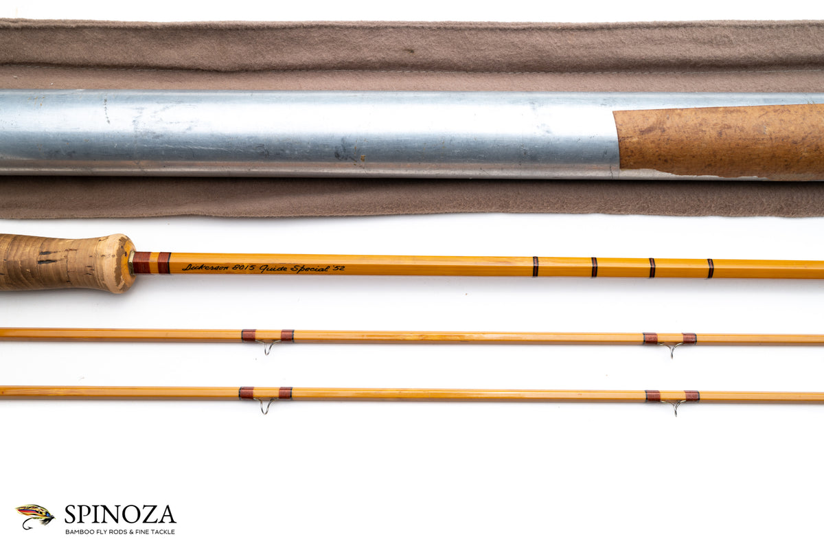 Dickerson 8015 Guide Model Fly Rod 8' 2/2 #6/7 - maker signature and rod markings
