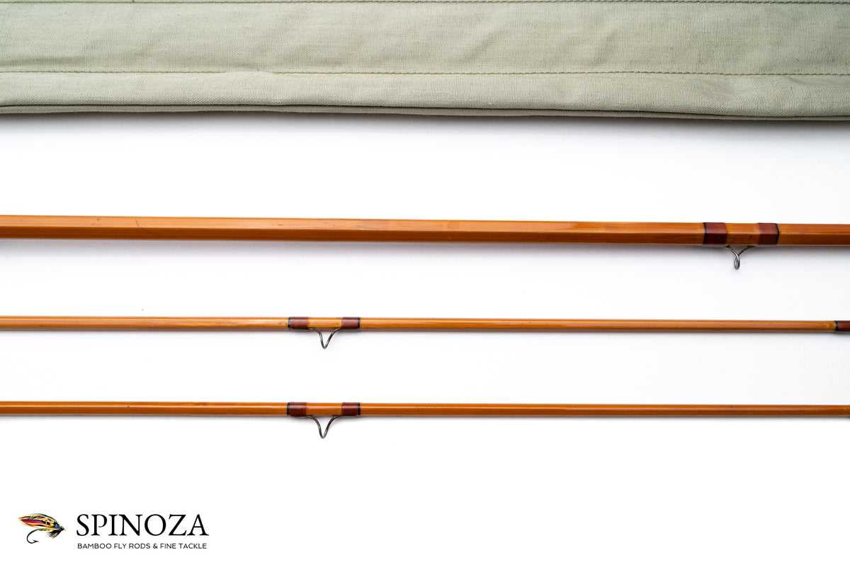 Dickerson Model 8015 Special Bamboo Fly Rod 8' 2/2 #6 - ferrules and tip tops detail