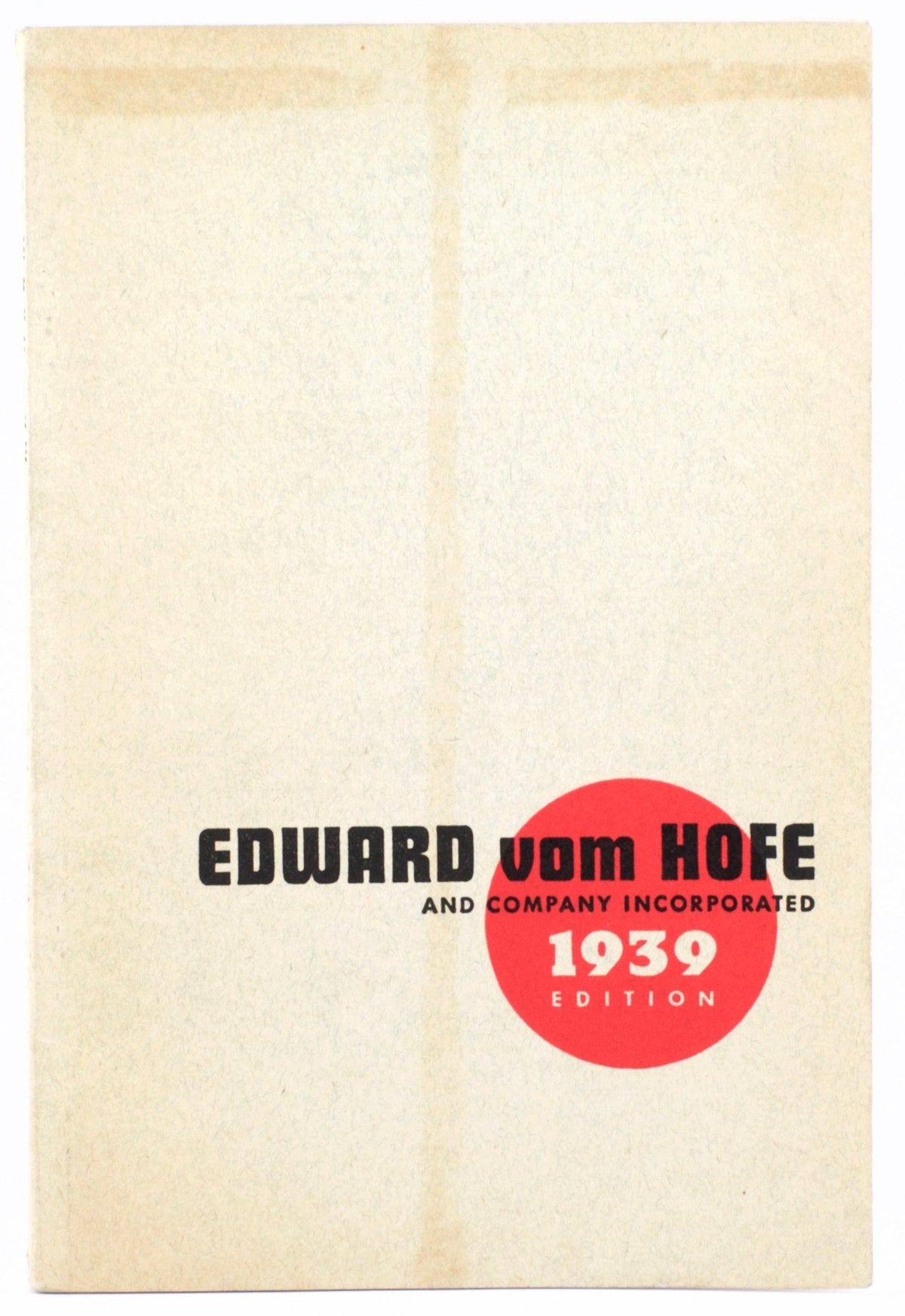 Vom Hofe, Edward (EVH) - 1939 Fishing Tackle Catalog 