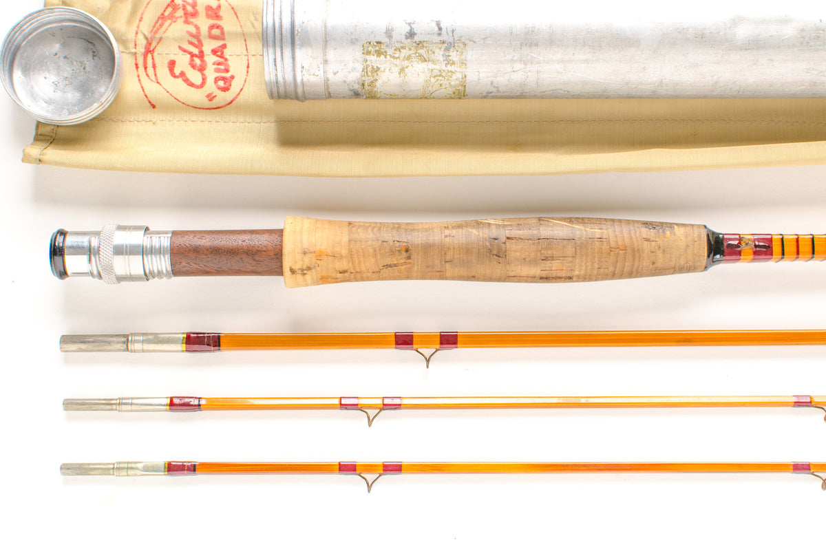 Edwards Quad Fly Rod 8'6" 3/2 #6/7 - Refinished by Sam Carlson - handle grip and reel seat detail