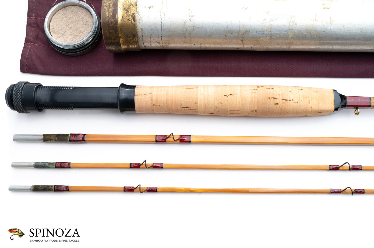 Edwards Quadrate Bamboo Fly Rod 8' 3/2 #6 - handle grip and reel seat detail