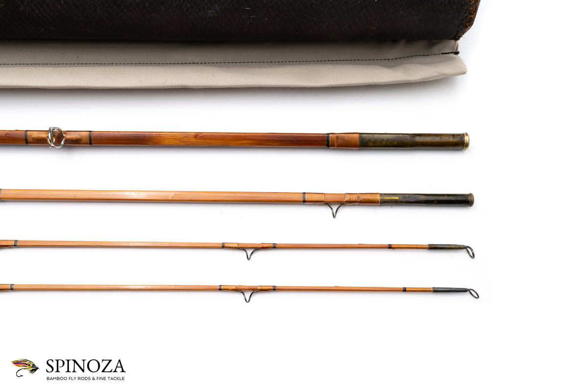 Edwards Quadrate Salmon Fly Rod 9'6" 3/2 #8 - rod sections with guides and wraps