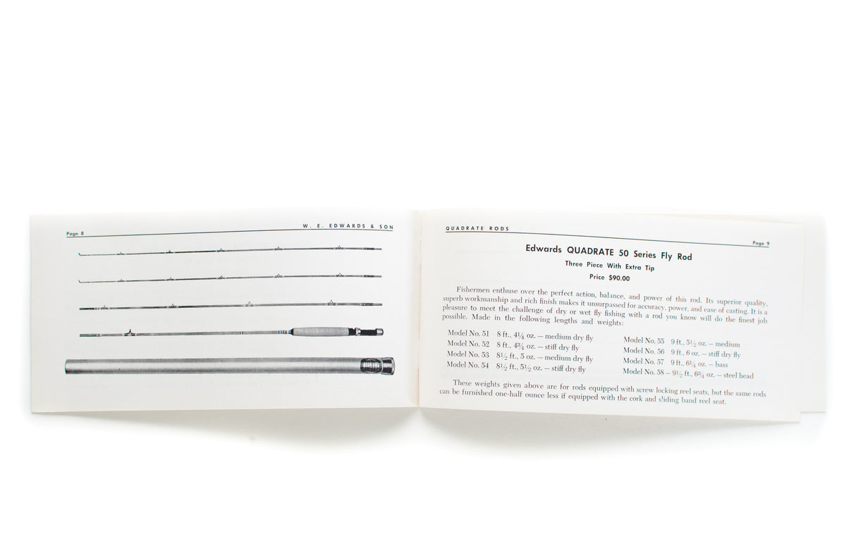 Edwards Quadrate Bamboo Fly Rod Catalog