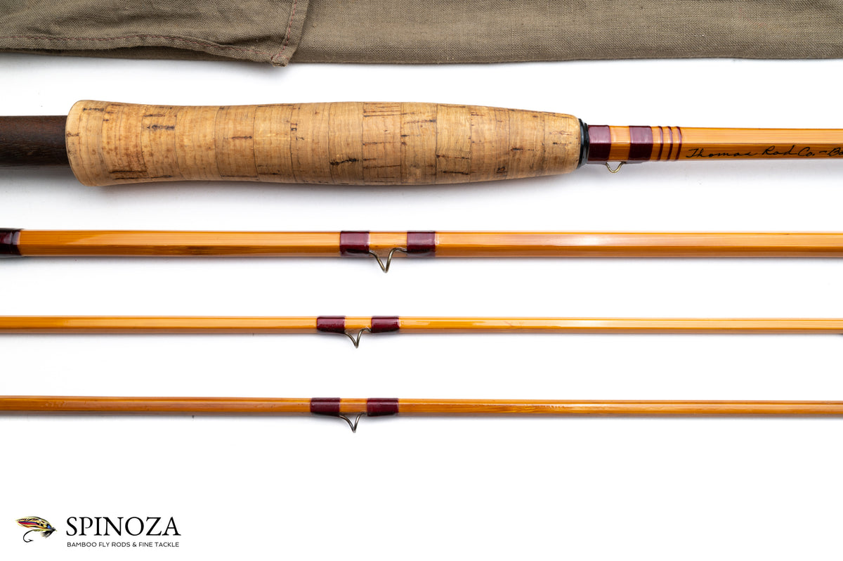FE Thomas Fly Rod 10'6" 3/2 (Refinished by Sam Carlson) - maker's marking and inscription