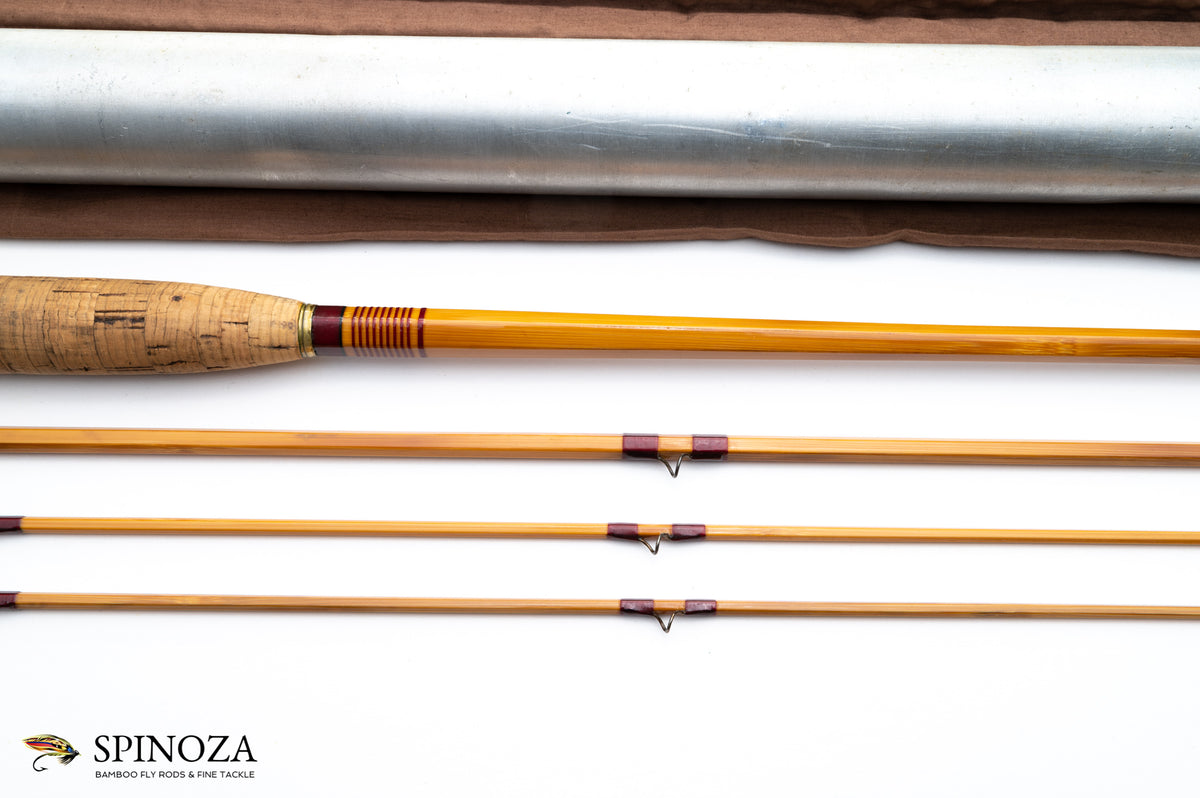 FE Thomas Dirigo Bamboo Fly Rod 9' 3/2 #6/7 - maker's marking and inscription