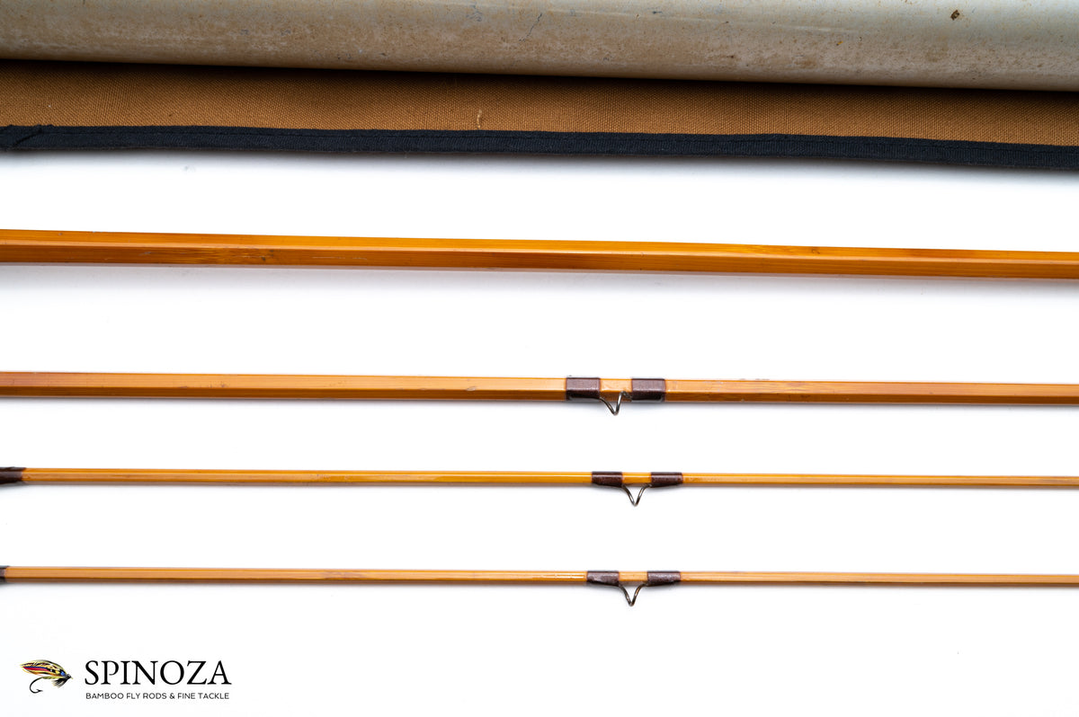 FE Thomas Special Bamboo Fly Rod 9' 3/2 #8/9 - rod sections with wrapping detail