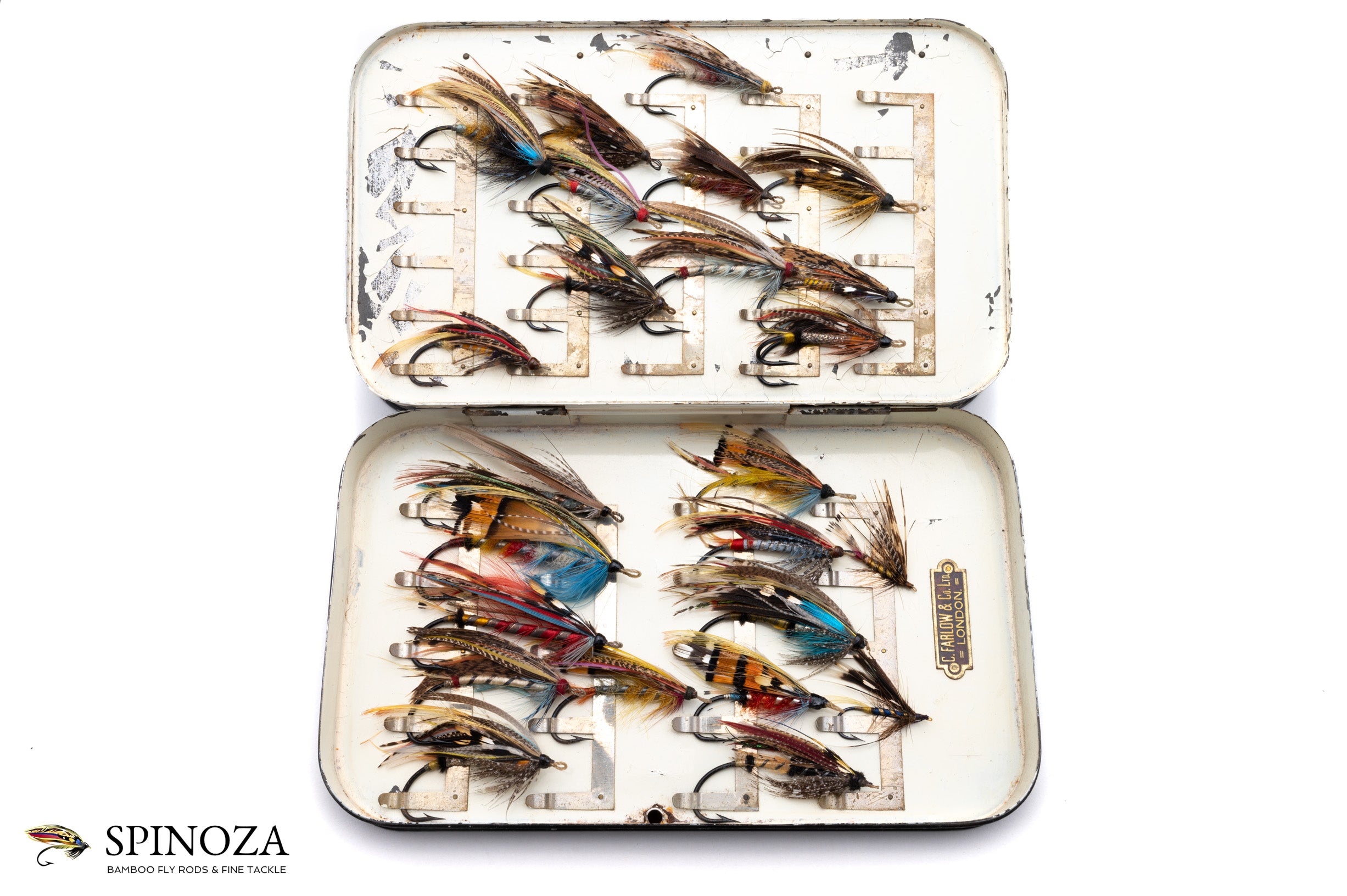 Farlow Fly Box with Salmon Flies - Spinoza Rod Company