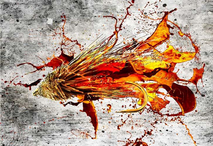 Fly Art by Daniel - Fly Series - Orange Muddler