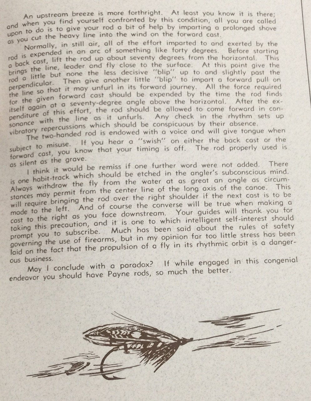 Payne Salmon Bamboo Rod - Two Handed Model 225 12'6" 