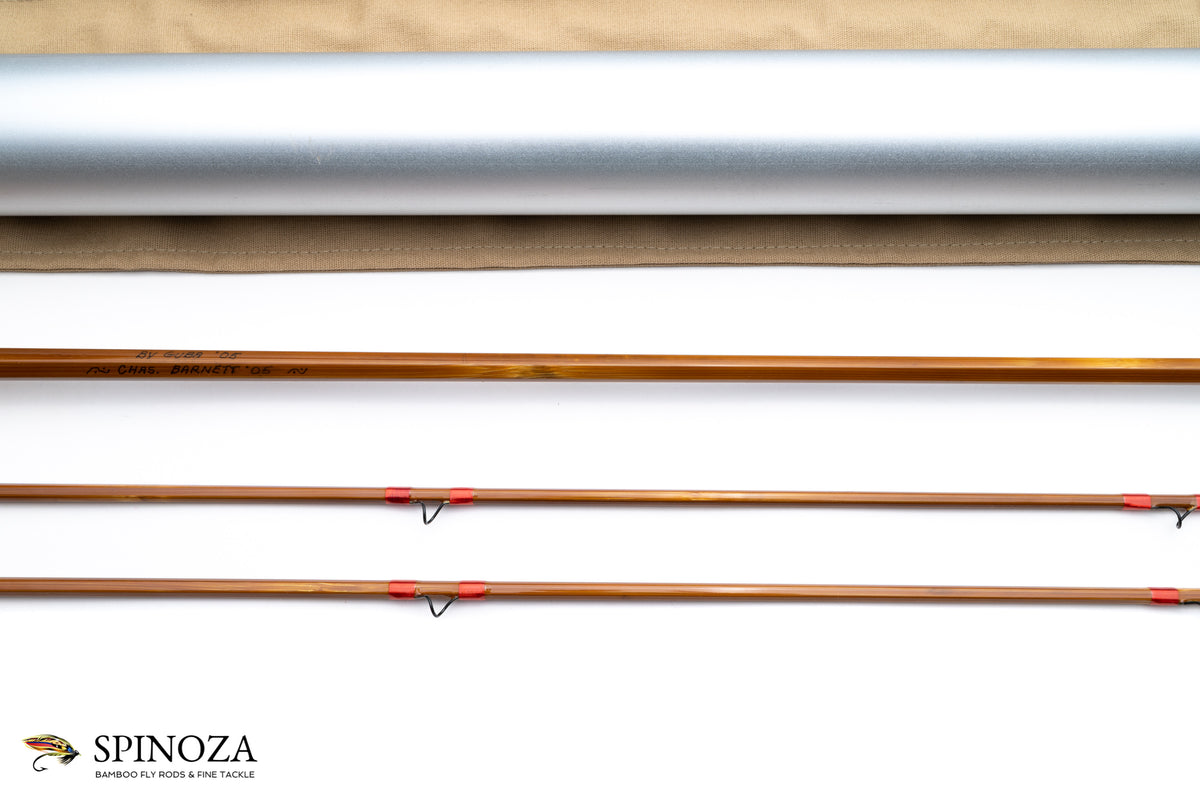 George Guba "Leonard 39-5" Model Bamboo Fly Rod 7'6" 2/2 #5 - rod sections with wrapping detail