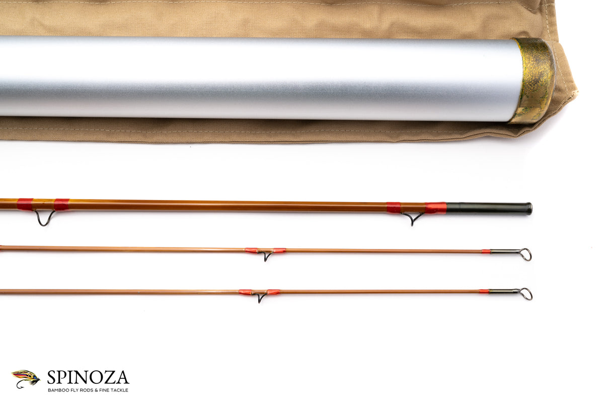 George Guba "Leonard 39-5" Model Bamboo Fly Rod 7'6" 2/2 #5 - tip section and guides