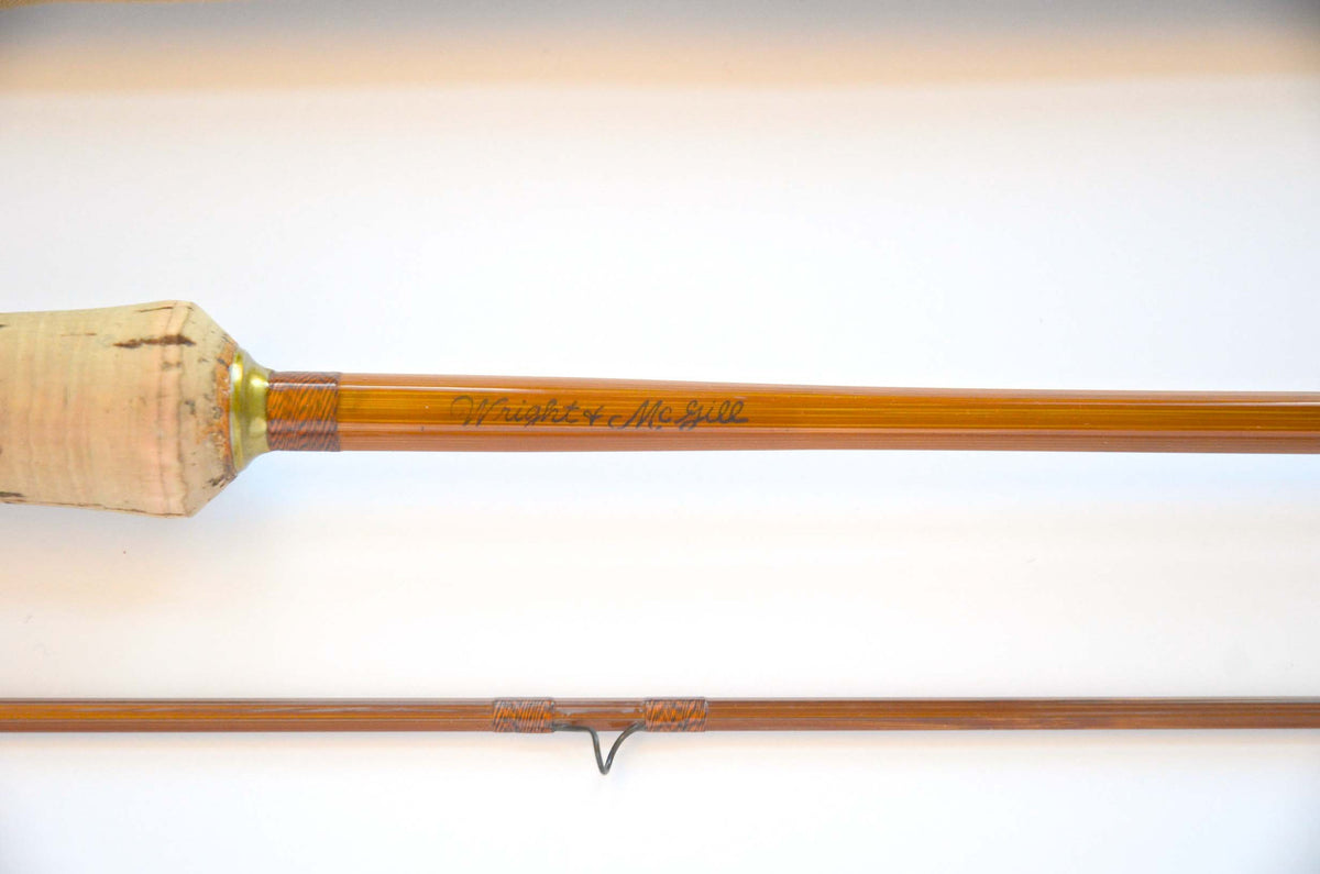 Wright & McGill Granger Victory Fly Rod 7' 2/2 #4 - maker signature and rod markings