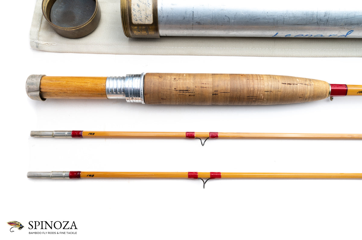 HL Leonard Model 39 Fly Rod 7'6" 2/2 #5/6 - grip and reel seat close-up
